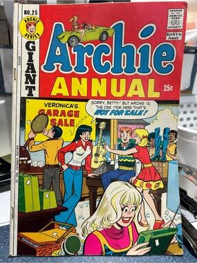 Archie Annual Comic Book # 25 - Bright Retro Cover